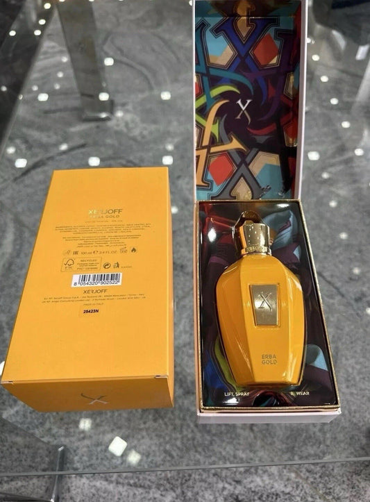 Erba Gold by Xerjoff Eau de Parfum 3.4 oz/100 ml EDP Spray for Unisex New In Box