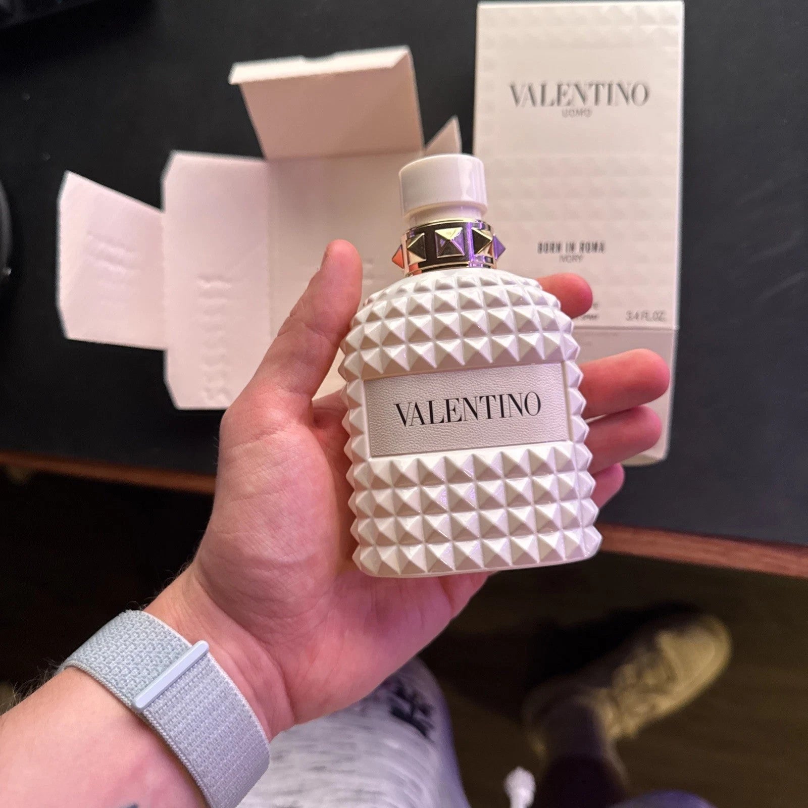 VALENTINO UOMO BORN IN ROMA IVORY EAU DE TOILETTE SPRAY FOR MEN 3.4 Oz / 100 ml