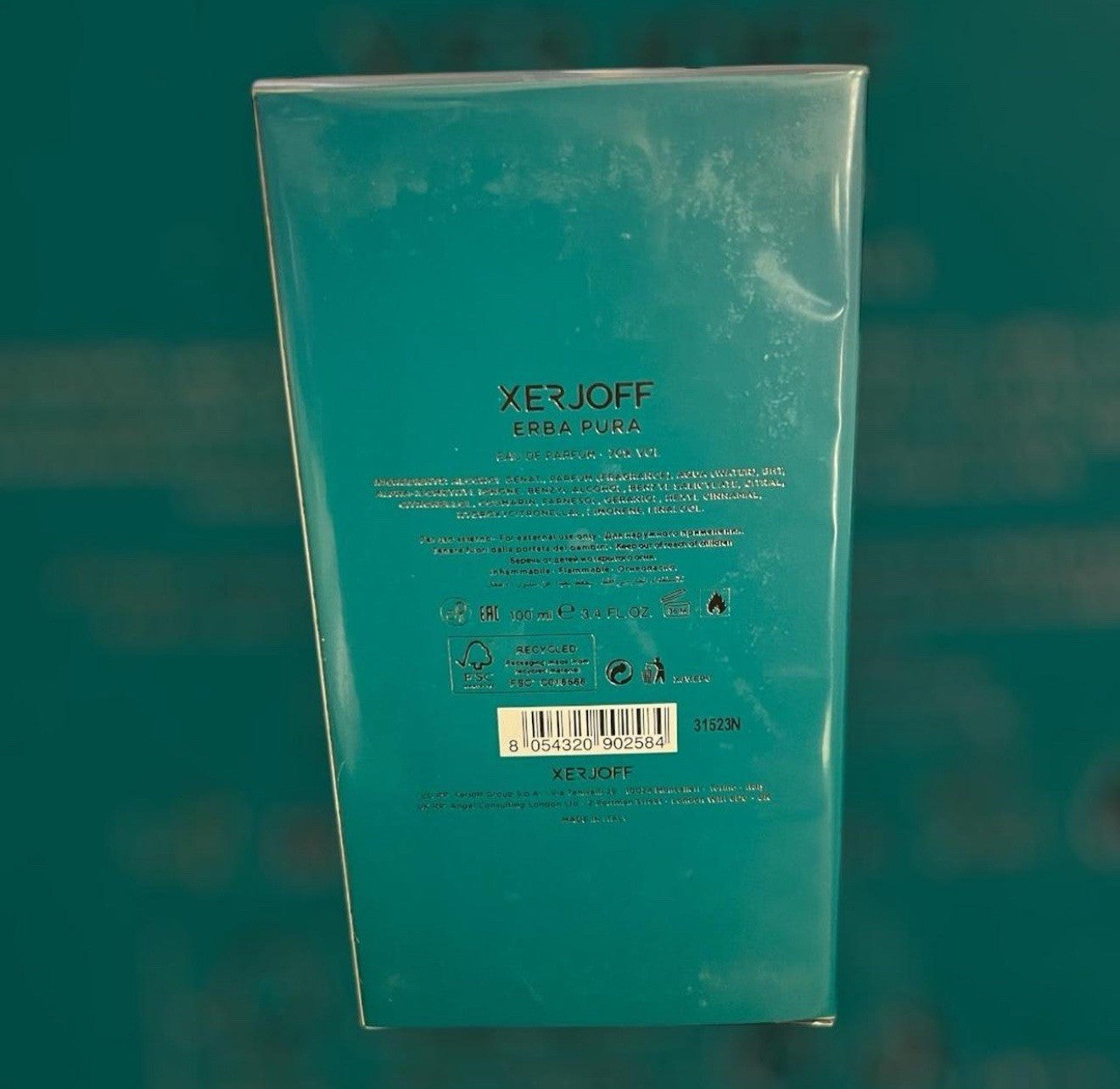 Xerjoff Erba Pura Eau De Parfum Blue Box Unisex - 100ml (3.4 Oz)