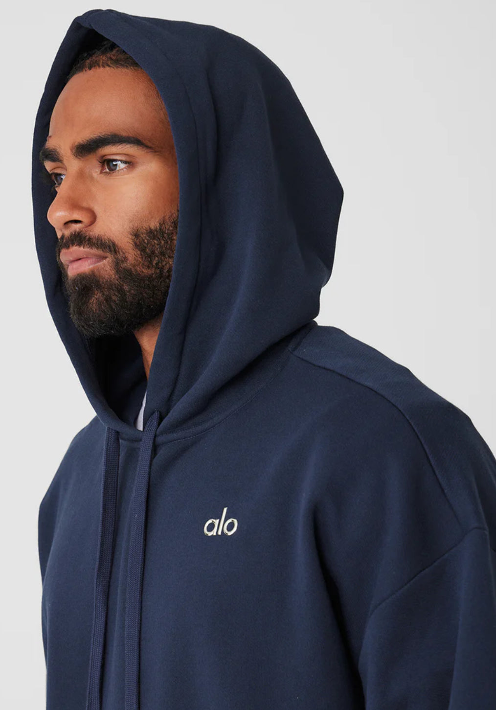 Alo Hoodie Sweatshirt Navy Blue