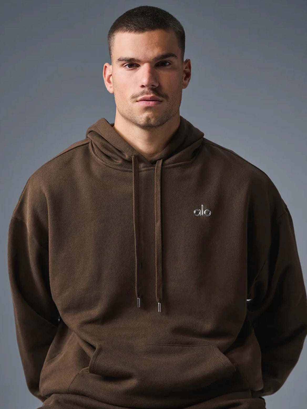 Alo Hoodie Sweatshirt Brown