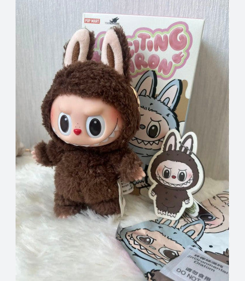 Authentic POP MART LABUBU The Monsters Exciting Macaron Blind Box Vinyl Plush x1